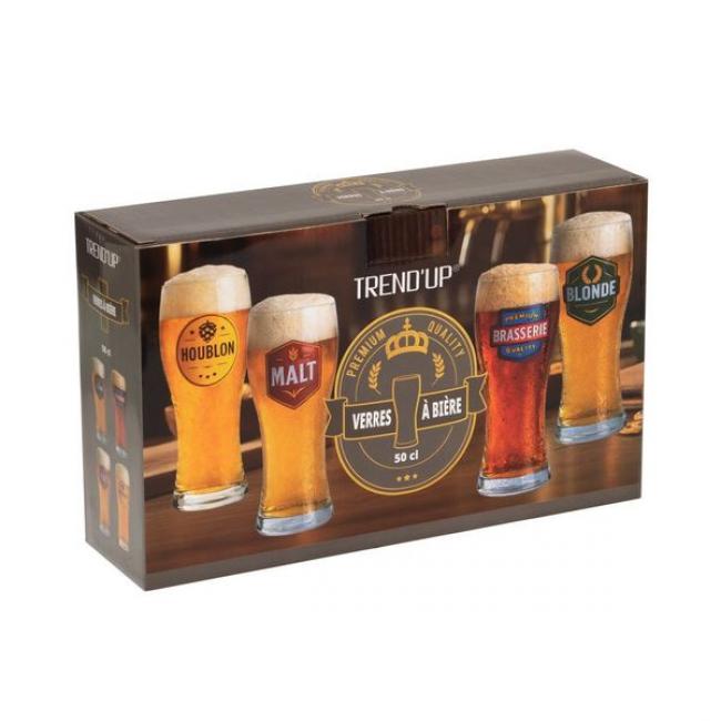 Coffret 4 verres Brasserie 50 cl